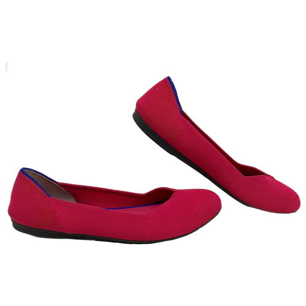 Rothy's Pink Knit Round Toe Flats | Size 8
